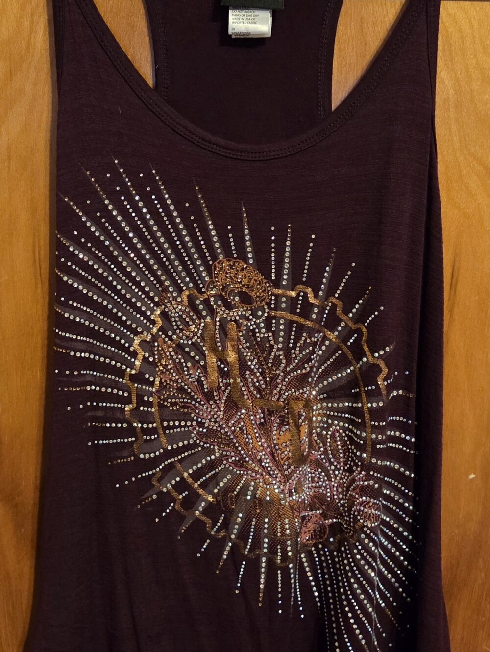 Harley-Davidson® Women's Spoken For Embellished Curved Hem Tank Top Size M